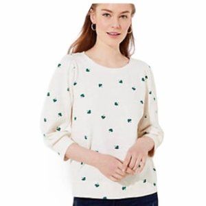 Shamrock Puff Sleeved Sweatshirt